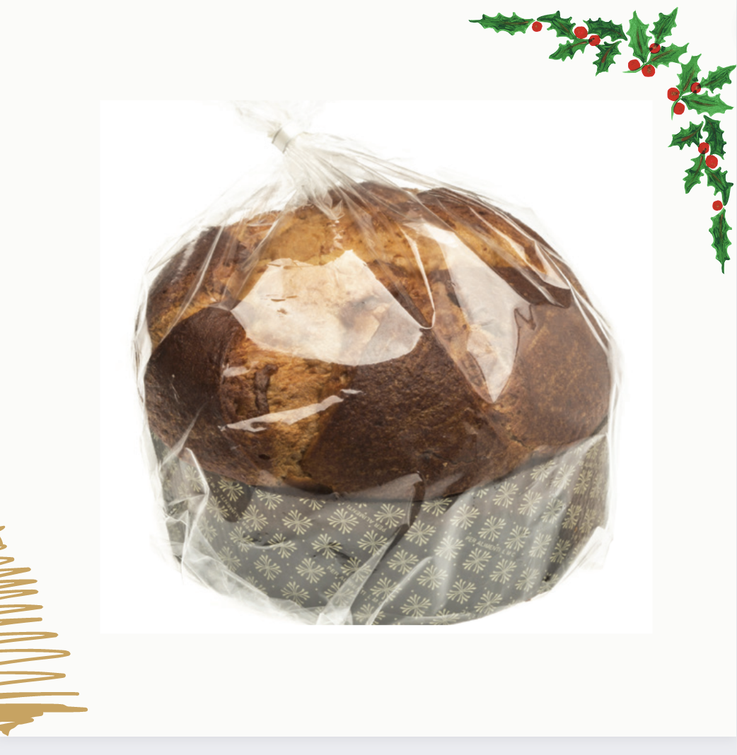 Enolike - Panettone artigianale - Cioccolato e Rum - cellofan