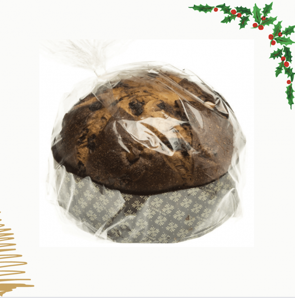 Enolike - Panettone artigianale - Cioccolato e Pere- cellofan