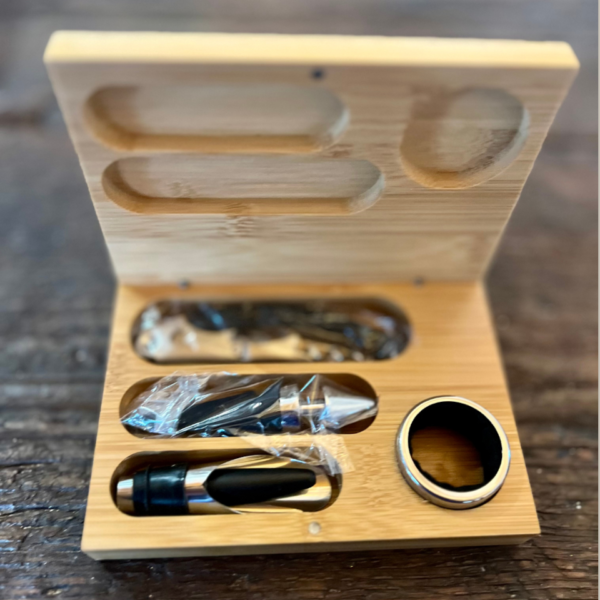 enolike - Bamboo box - Professional set - 4 accessories