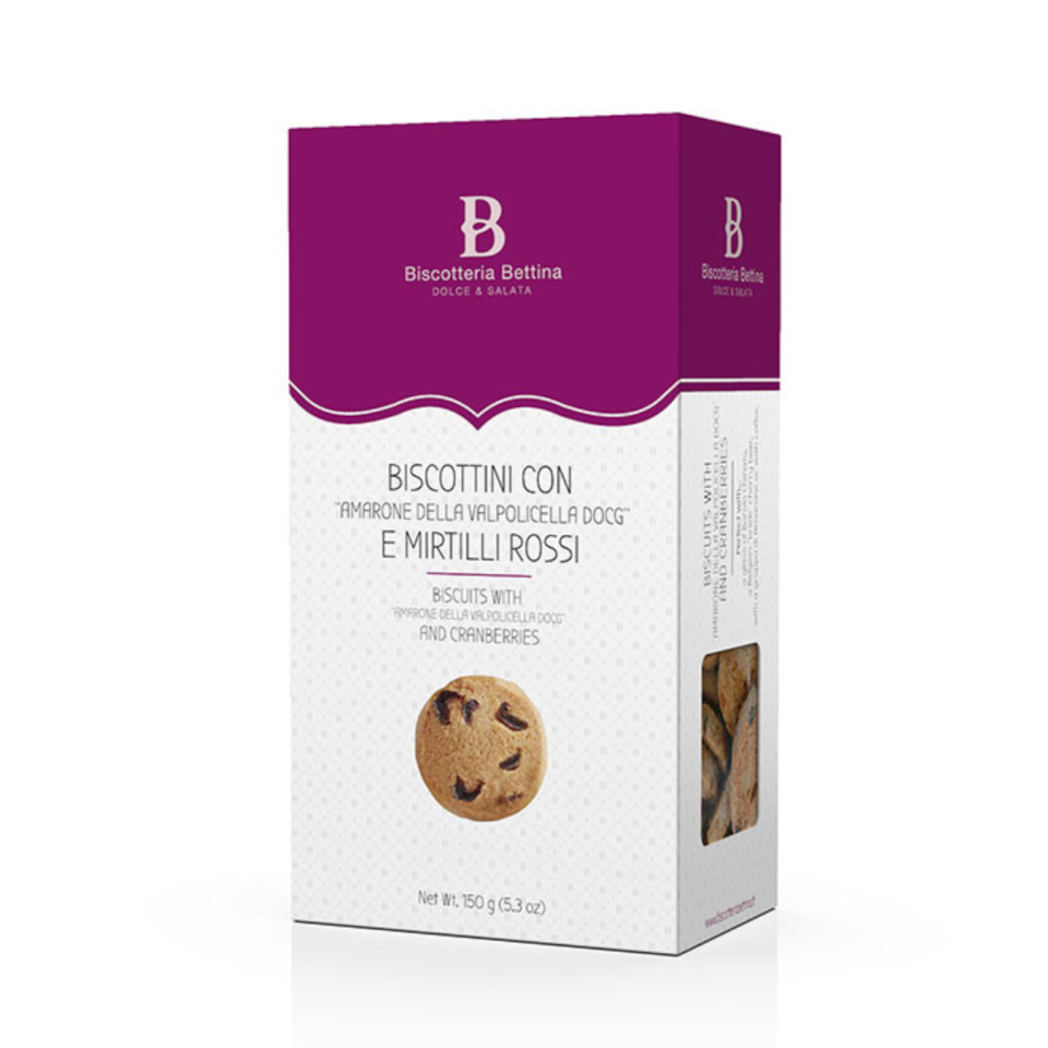 Enolike - Biscotti Amarone e mirtilli rossi - Biscotteria Bettina - Veneto